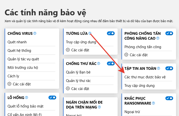 Hướng dẫn cài đặt bảo vệ thư mục chống Ransomware trong Bitdefender 2020 mới nhất